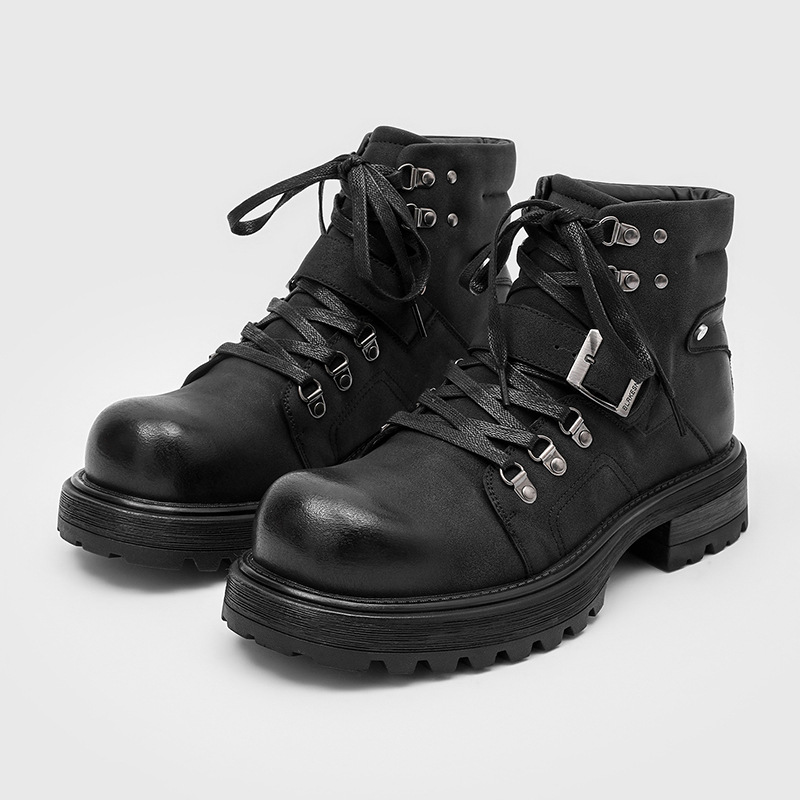 Brand Men Leather Boots Motorc - огляд і ціна Waterproof Winter Boot