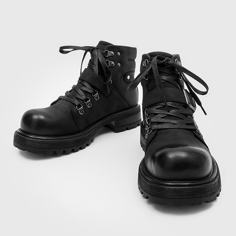 Brand Men Leather Boots Motorc - огляд і ціна Waterproof Winter Boot